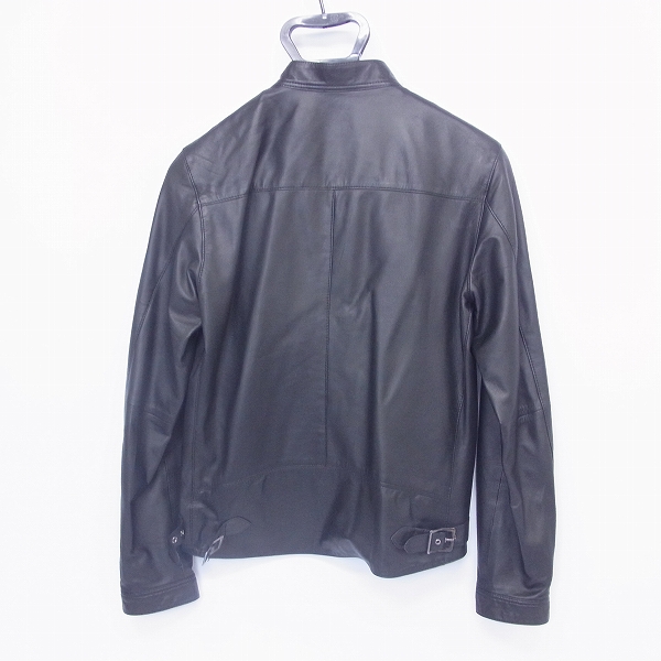 実際に弊社で買取させて頂いたEDIFICE/エディフィス 羊革/シープスキン シングルレザーライダース 44の画像 1枚目