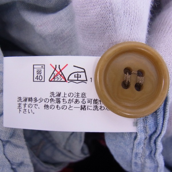 実際に弊社で買取させて頂いたBLUE BLUE/ブルーブルー 裏地チェック柄 ワークベスト 2の画像 6枚目