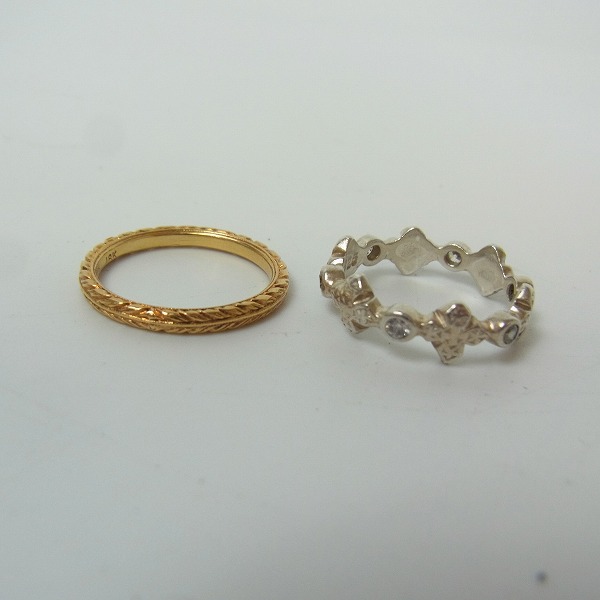 実際に弊社で買取させて頂いたLoreeRodkin/ローリーロドキン 18K リーフカットデザインバンドリング等 2点セットの画像 2枚目