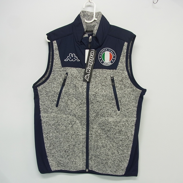 実際に弊社で買取させて頂いた【未使用】Kappa/カッパ ゴルフウェア ニット調フリースベスト KG552KT42 Lサイズ グレー