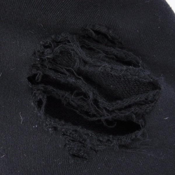 実際に弊社で買取させて頂いたUNIFORM EXPERIMENT/ユニフォームエクスペリメント クラッシュ加工 ロゴ パーカー UE-167033/1の画像 5枚目