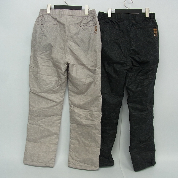 実際に弊社で買取させて頂いたle coq sportif/ルコック ゴルフウェア 中綿ナイロン パンツ 防寒 裾アジャスター グレー系 L 2点セットの画像 1枚目