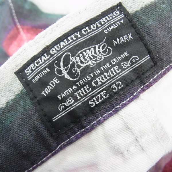 実際に弊社で買取させて頂いたCRIMIE/クライミー ボーダー柄 コットンハーフパンツ 32の画像 2枚目