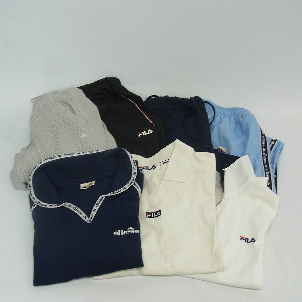 実際に弊社で買取させて頂いたFILA/フィラ ellesse/エレッセ スポーツウェア レディース S/M 7点セット