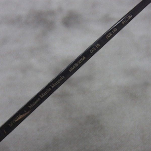 実際に弊社で買取させて頂いたMaison Margiela×MYKITA/マルジェラ×マイキータ コラボ ツーブリッジサングラス の画像 4枚目