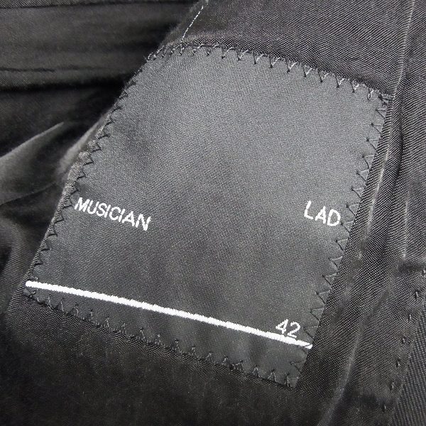 実際に弊社で買取させて頂いたLAD MUSICIAN/ラッドミュージシャン1B テーラードジャケット/42の画像 2枚目