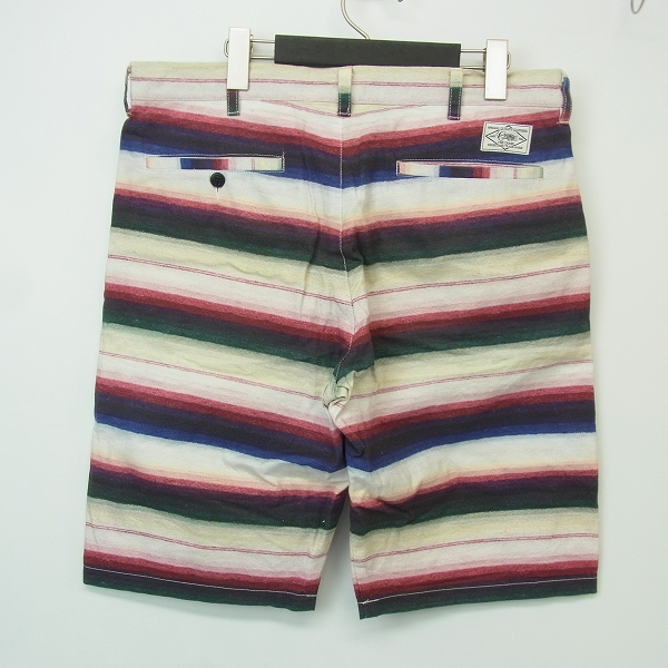 実際に弊社で買取させて頂いたCRIMIE/クライミー ボーダー柄 コットンハーフパンツ 32の画像 1枚目