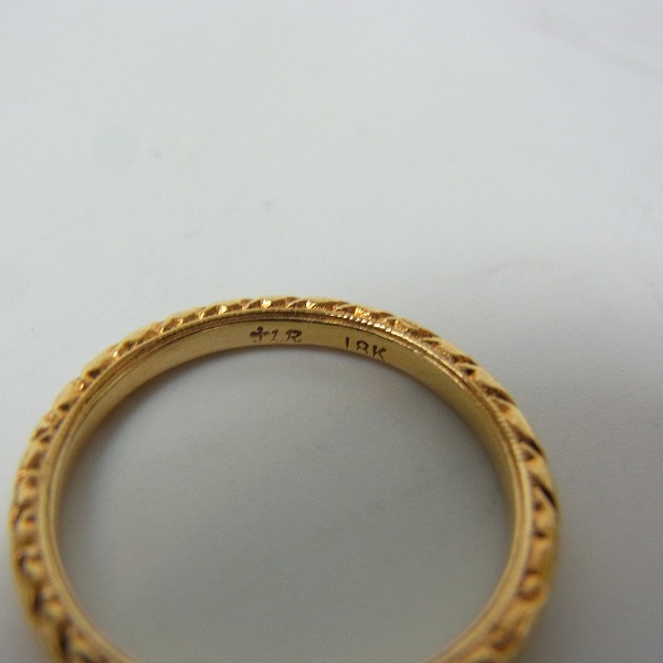 実際に弊社で買取させて頂いたLoreeRodkin/ローリーロドキン 18K リーフカットデザインバンドリング等 2点セットの画像 6枚目