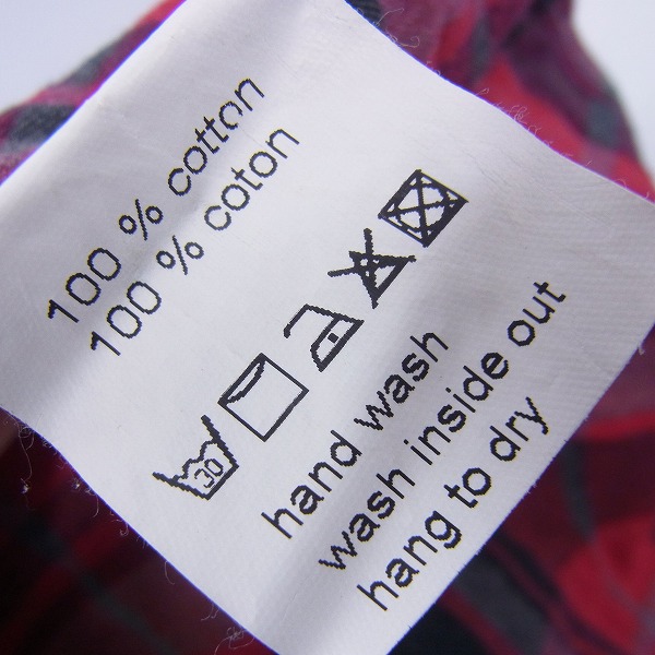 実際に弊社で買取させて頂いたKRISVANASSCHE/クリスヴァンアッシュ コットン チェックシャツ/44の画像 3枚目