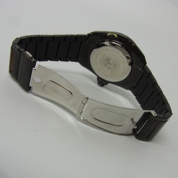 実際に弊社で買取させて頂いたCITIZEN/シチズン ECO-DRIVE/エコドライブ ブラックイオンプレーティング J810-S110331の画像 3枚目