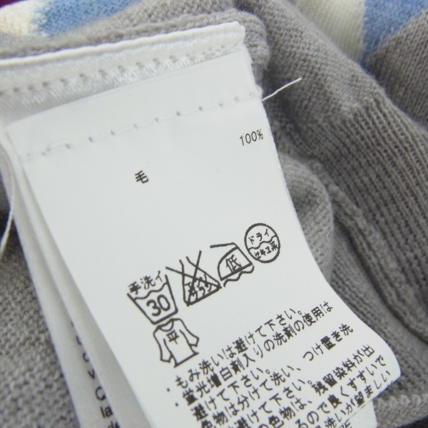 実際に弊社で買取させて頂いた【未使用】J.LINDEBERG/J.リンドバーグ Vネックセーター 071-11311 46サイズ アーガイル グレーの画像 3枚目