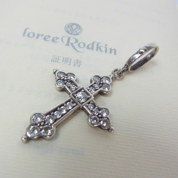 実際に弊社で買取させて頂いた【ギャラ付】LoreeRodkin/ローリーロドキン ミディアム ゴシッククロスペンダント P189-886