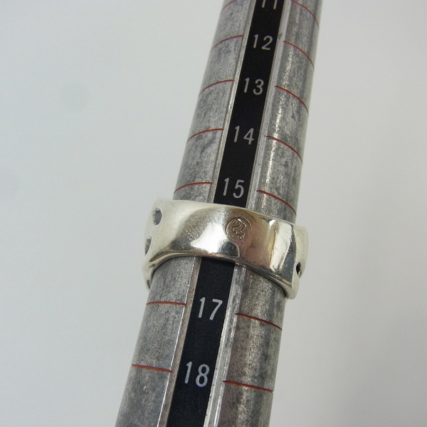 実際に弊社で買取させて頂いた【ギャラ付】TRAVISWALKER/トラヴィスワーカー 2014限定 リルジースカルリングw/ブロンズボールw/ダイアモンド 16号の画像 9枚目