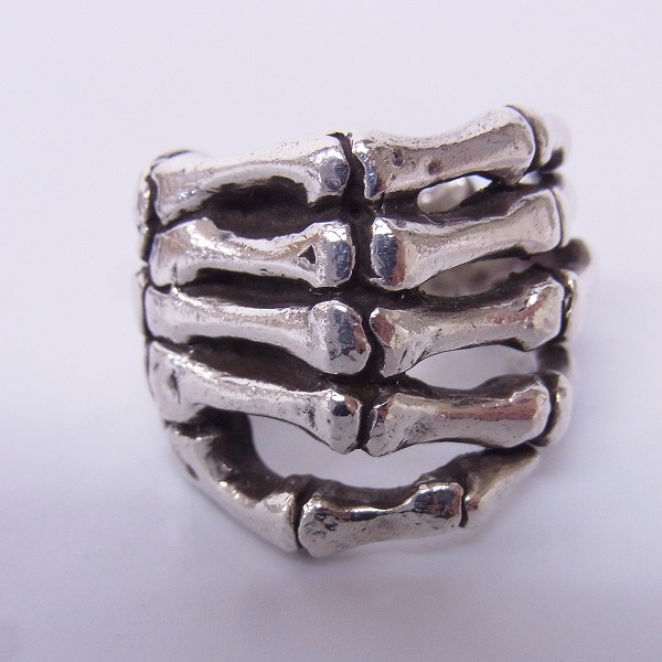 実際に弊社で買取させて頂いたCRAZY PIG/クレイジーピッグ BONE HAND/ボーンハンド リング 17号の画像 1枚目
