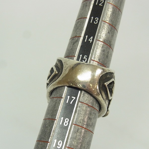 実際に弊社で買取させて頂いた【ギャラ付】A&G/エーアンドジー スカルオンクロス リング 16号の画像 7枚目