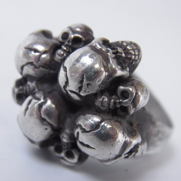 実際に弊社で買取させて頂いたSTANLEYGUESS/スタンリーゲス  スカルパイルリング/ミディアム w/ストーンアイズ