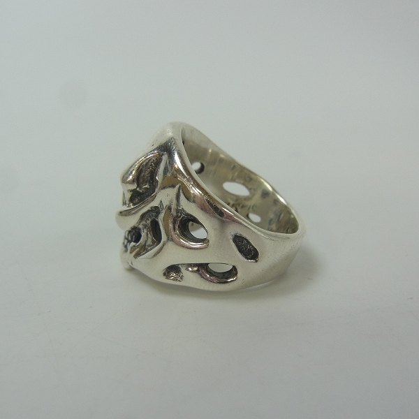 実際に弊社で買取させて頂いた【ギャラ付】TRAVISWALKER/トラヴィスワーカー 2014限定 リルジースカルリングw/ブロンズボールw/ダイアモンド 16号の画像 2枚目