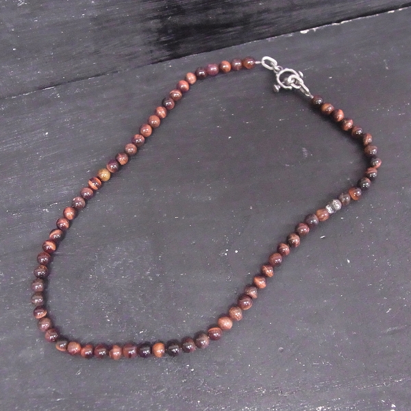 実際に弊社で買取させて頂いたTRAVIS WALKER/トラヴィスワーカー 18インチ ビーズ ネックレス /小粒タイガーアイ