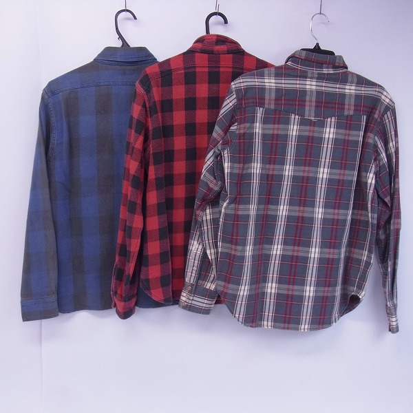 実際に弊社で買取させて頂いたDUBBLE WORKS/SUGAR CANE/LEVIS RED TAB チェックシャツ M/L/40 3点セットの画像 1枚目