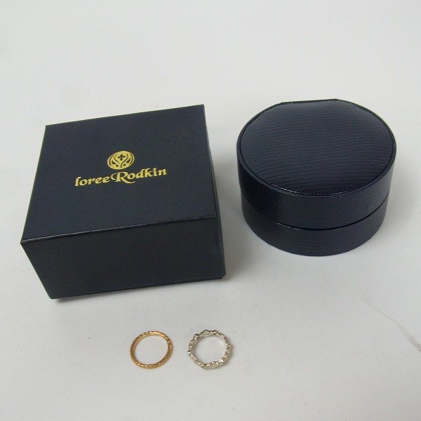 実際に弊社で買取させて頂いたLoreeRodkin/ローリーロドキン 18K リーフカットデザインバンドリング等 2点セットの画像 7枚目