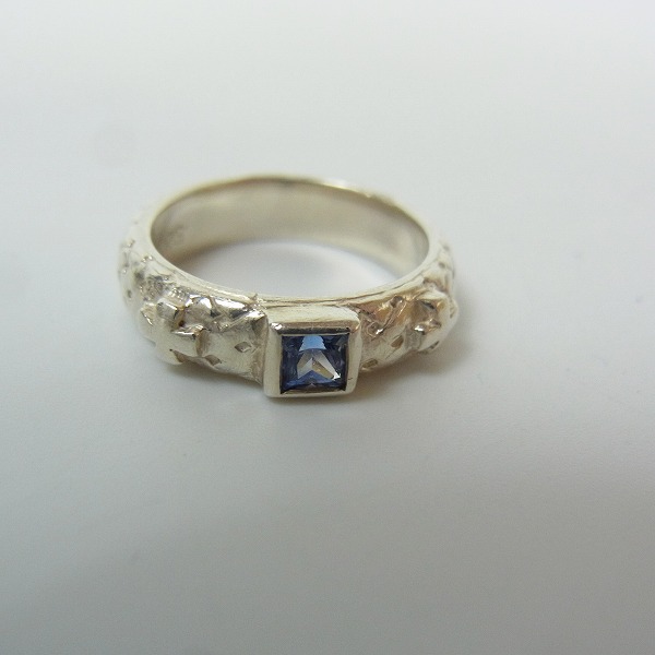 実際に弊社で買取させて頂いたLoreeRodkinGothic/ローリーロドキン スクエアストーンセットリング/6号の画像 1枚目