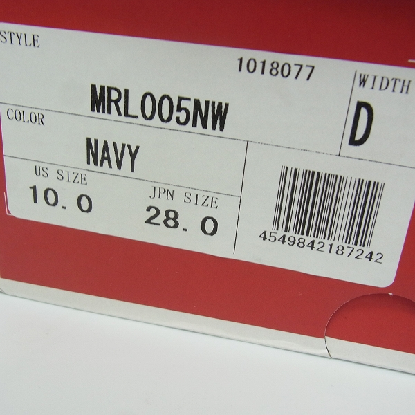 実際に弊社で買取させて頂いた【未使用】NEW BALANCE/ニューバランス 17SS スニーカー MRL005NW/28の画像 7枚目