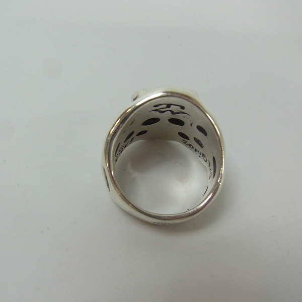 実際に弊社で買取させて頂いた【ギャラ付】TRAVISWALKER/トラヴィスワーカー 2014限定 リルジースカルリングw/ブロンズボールw/ダイアモンド 16号の画像 4枚目