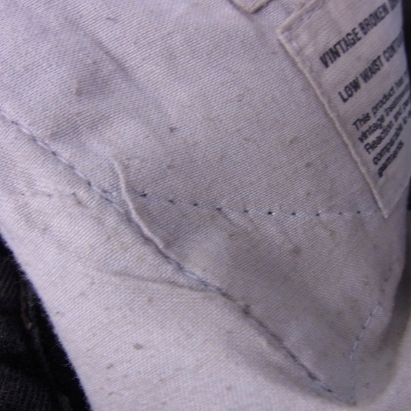 実際に弊社で買取させて頂いたHELMUT LANG/ヘルムートラング インディゴデニムパンツ 27/28 2点セットの画像 6枚目