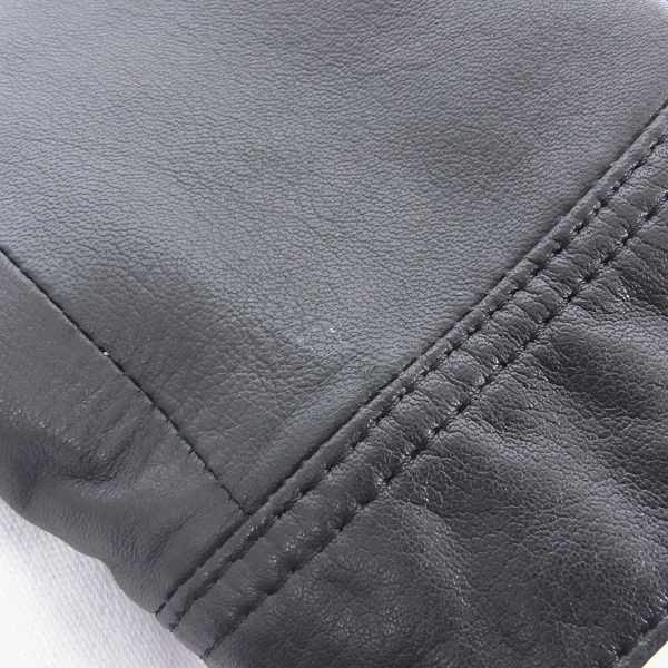 実際に弊社で買取させて頂いたEDIFICE/エディフィス 羊革/シープスキン シングルレザーライダース 44の画像 5枚目