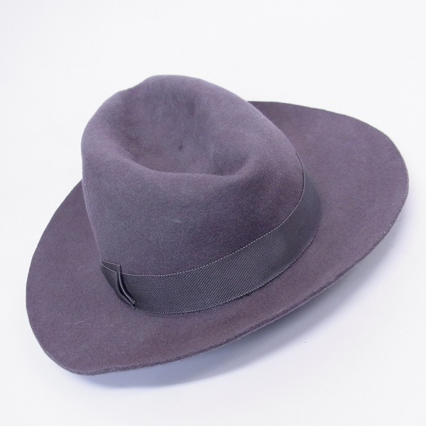 実際に弊社で買取させて頂いたCUSTOM MADE FOR CA4LA/カシラ 中折ウールハット/帽子/58の画像 1枚目