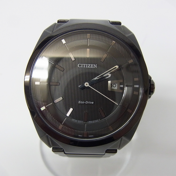 実際に弊社で買取させて頂いたCITIZEN/シチズン ECO-DRIVE/エコドライブ ブラックイオンプレーティング J810-S110331の画像 1枚目