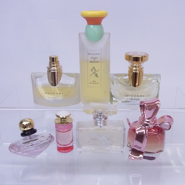 実際に弊社で買取させて頂いたBVLGARI/ブルガリ NINA RICCI/ニナリッチ他 オードトワレ/香水 7点セット 