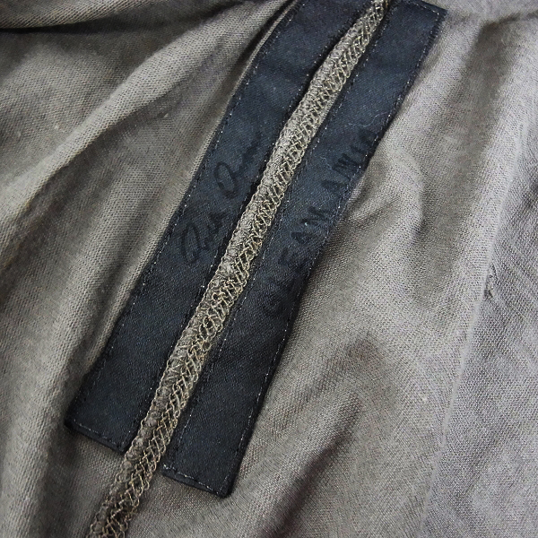 実際に弊社で買取させて頂いたRick Owens/リックオウエンス ロング丈 半袖カットソー/XSの画像 2枚目