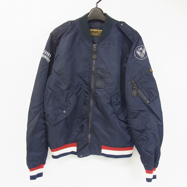 実際に弊社で買取させて頂いたUniform Experiment×ALPHA/ユニフォームエクスペリメント×アルファ 別注 11SS L-2Bフライトジャケット/L