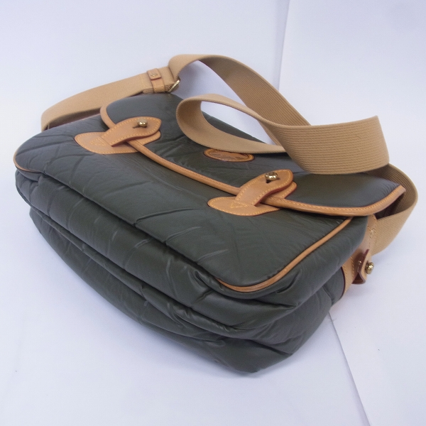 実際に弊社で買取させて頂いたHUNTING WORLD/ハンティングワールド イタリア製 バチュークロス/ショルダーバッグ の画像 2枚目