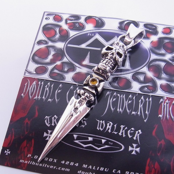 実際に弊社で買取させて頂いた【証明書付き】TRAVIS WALKER/トラヴィスワーカー スカルダガーペンダントwストーン