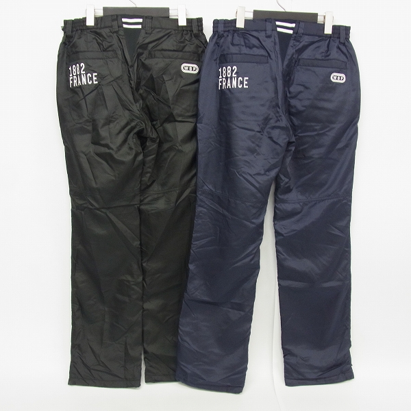 実際に弊社で買取させて頂いたle coq sportif/ルコック ゴルフウェア ナイロン 裏打ち パンツ 防寒 裾アジャスター サイズL 2点セットの画像 1枚目