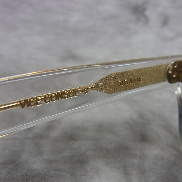 実際に弊社で買取させて頂いたOLIVER GOLDSMITH/オリバー ゴールドスミス VICE CONSUL-s クリア サングラスの画像 3枚目