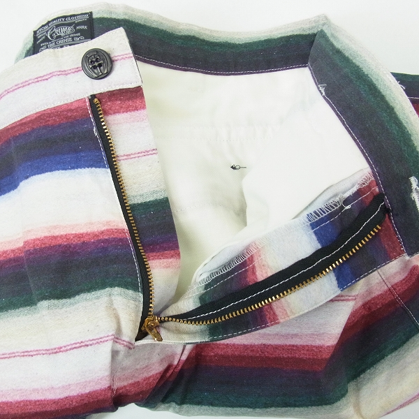 実際に弊社で買取させて頂いたCRIMIE/クライミー ボーダー柄 コットンハーフパンツ 32の画像 3枚目