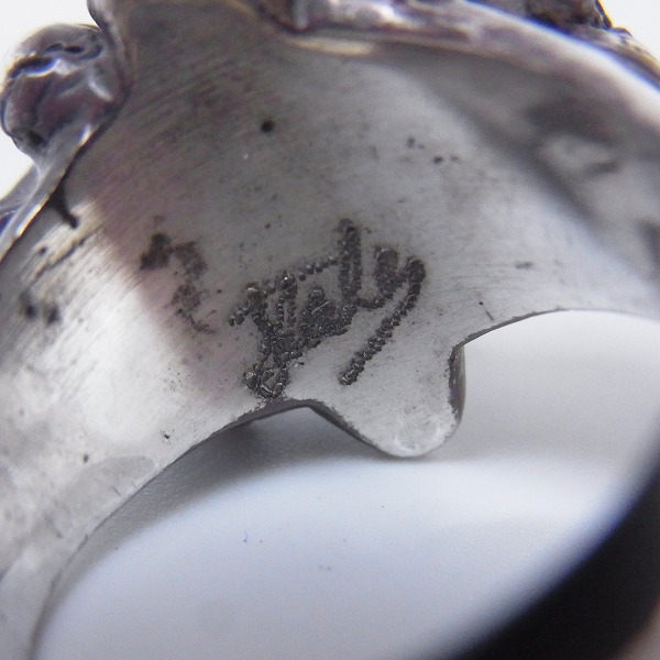 実際に弊社で買取させて頂いたSTANLEYGUESS/スタンリーゲス  スカルパイルリング/ミディアム w/ストーンアイズの画像 7枚目