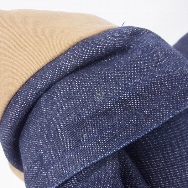実際に弊社で買取させて頂いたBLUE BLUE/ブルーブルー別注 CRESCENT DOWN WORKS デニムダウンジャケット XSの画像 4枚目