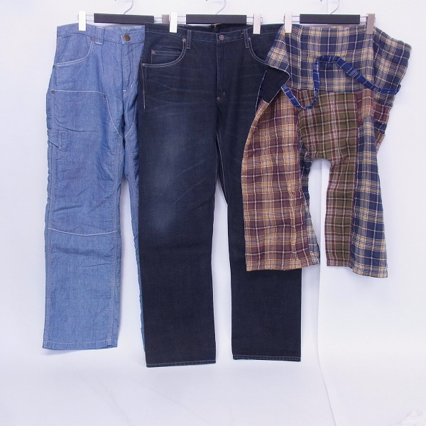 実際に弊社で買取させて頂いたBLUE BLUE/ブルーブルー GAIJIN MADE/ガイジンメイド デニムパンツ等 3点セット