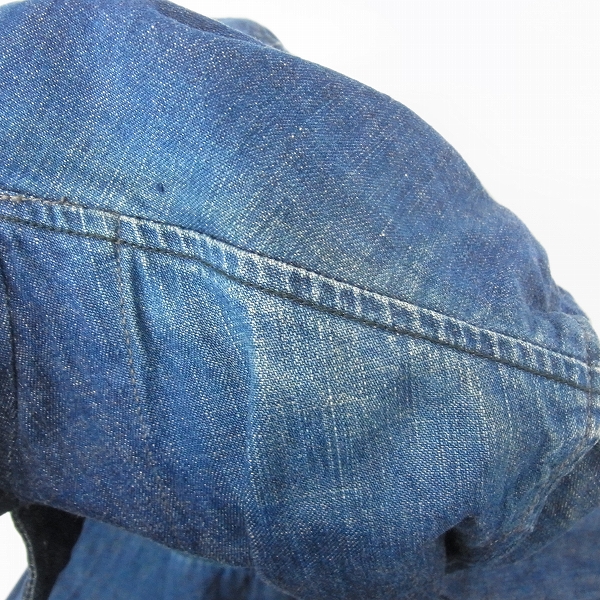 実際に弊社で買取させて頂いたBLUE BLUE/ブルーブルー デニムジャケット/イカリボタン/聖林公司/3の画像 4枚目