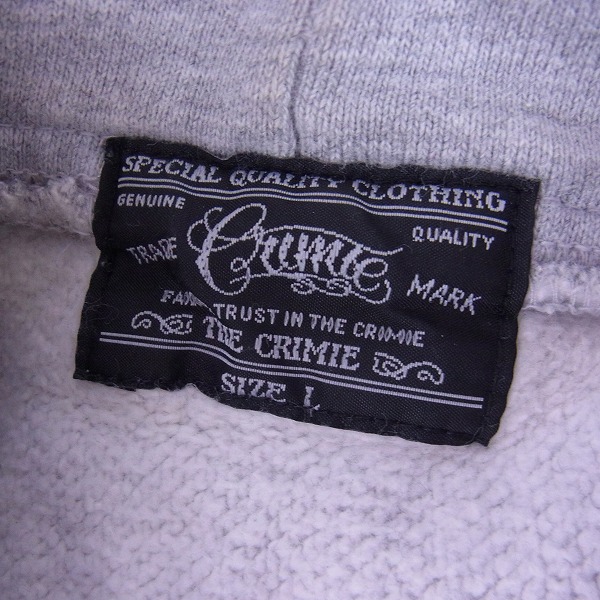 実際に弊社で買取させて頂いたCRIMIE/クライミー マリア バックプリント プルオーバーパーカー Lの画像 2枚目