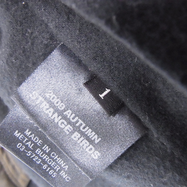 実際に弊社で買取させて頂いたDIET BUTCHER SLIM SKIN/ダイエットブッチャー スリムスキン シープレザー ハイネック ダウンジャケット/1の画像 3枚目