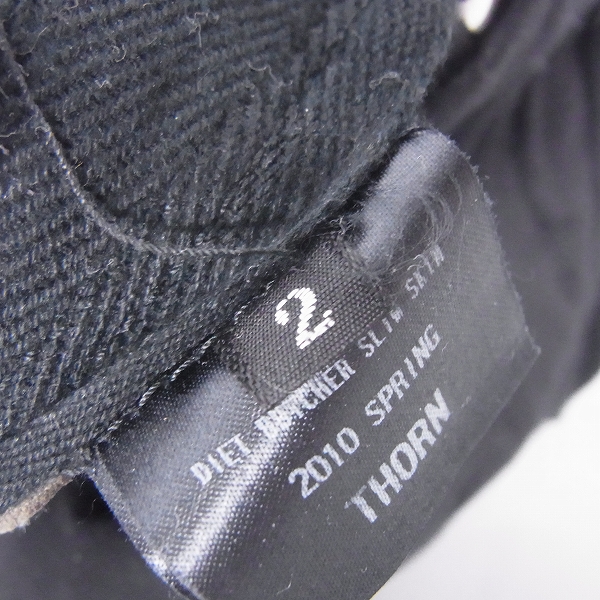 実際に弊社で買取させて頂いたDIET BUTCHER SLIM SKIN/ダイエットブッチャー スリムスキン サイド レザー切替 スキニーパンツ/2の画像 4枚目