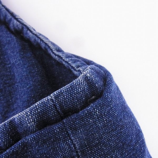 実際に弊社で買取させて頂いたBLUE BLUE/ブルーブルー 中綿 ベスト デニム 日本製/2の画像 4枚目