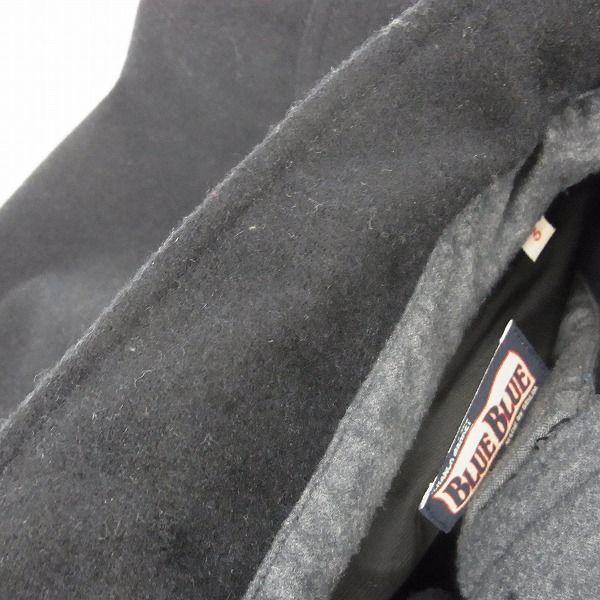 実際に弊社で買取させて頂いたBLUE BLUE/ブルーブルー ヘビー ウール ネルシャツ/ジャケット 3の画像 3枚目