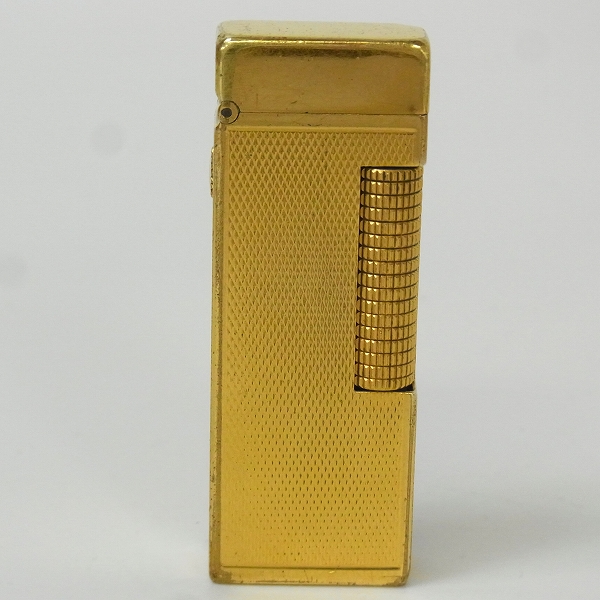 実際に弊社で買取させて頂いたDunhill/ダンヒル ローラー ガスライター バーレイカット/ゴールド