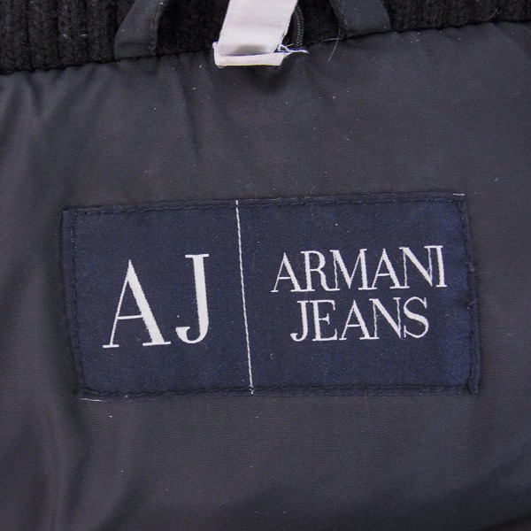実際に弊社で買取させて頂いたARMANI JEANS/アルマーニジーンズ ナイロン フード付ダウンジャケット 50の画像 2枚目